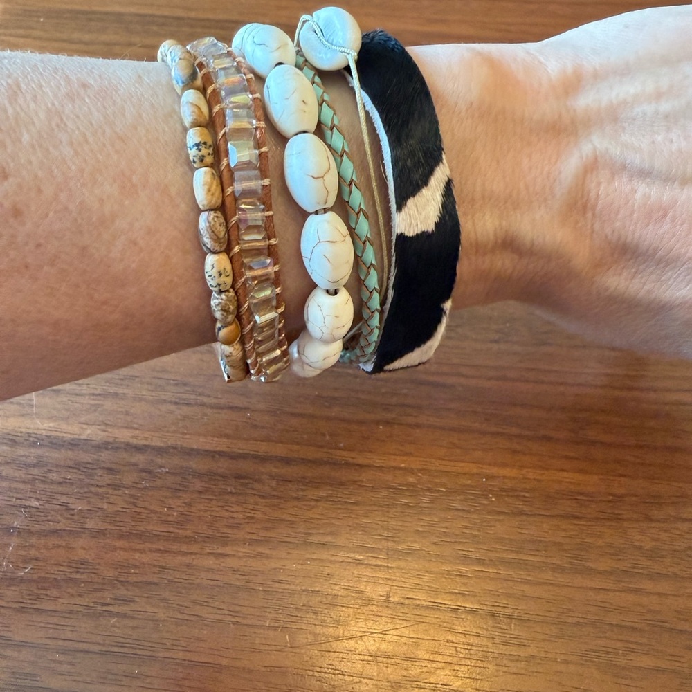Victoria Emerson Gold and Turquoise Boho Bracelet